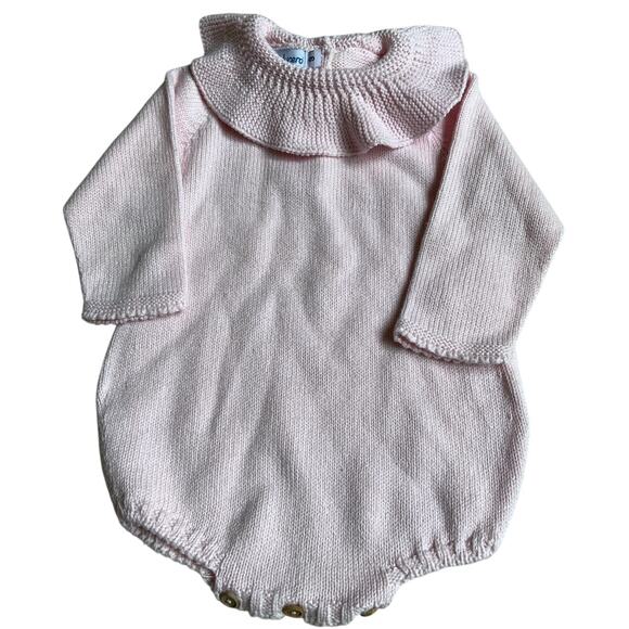 Mi Lucero Pink Ruffle Collar Bubble size 9 mo - Picture 1 of 3